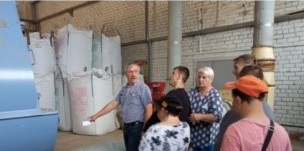 Экскурсия в цех по производству топливных гранул г.Копыля